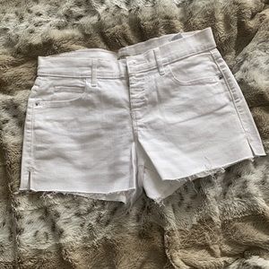 Old Navy White Boyfriend Shorts NWOT